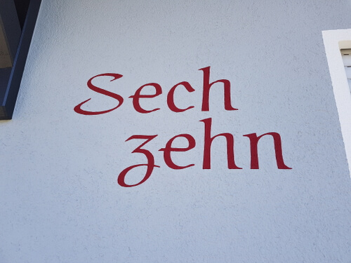 Wandgestaltung und Schriften Maler Ziegler Pfuhl